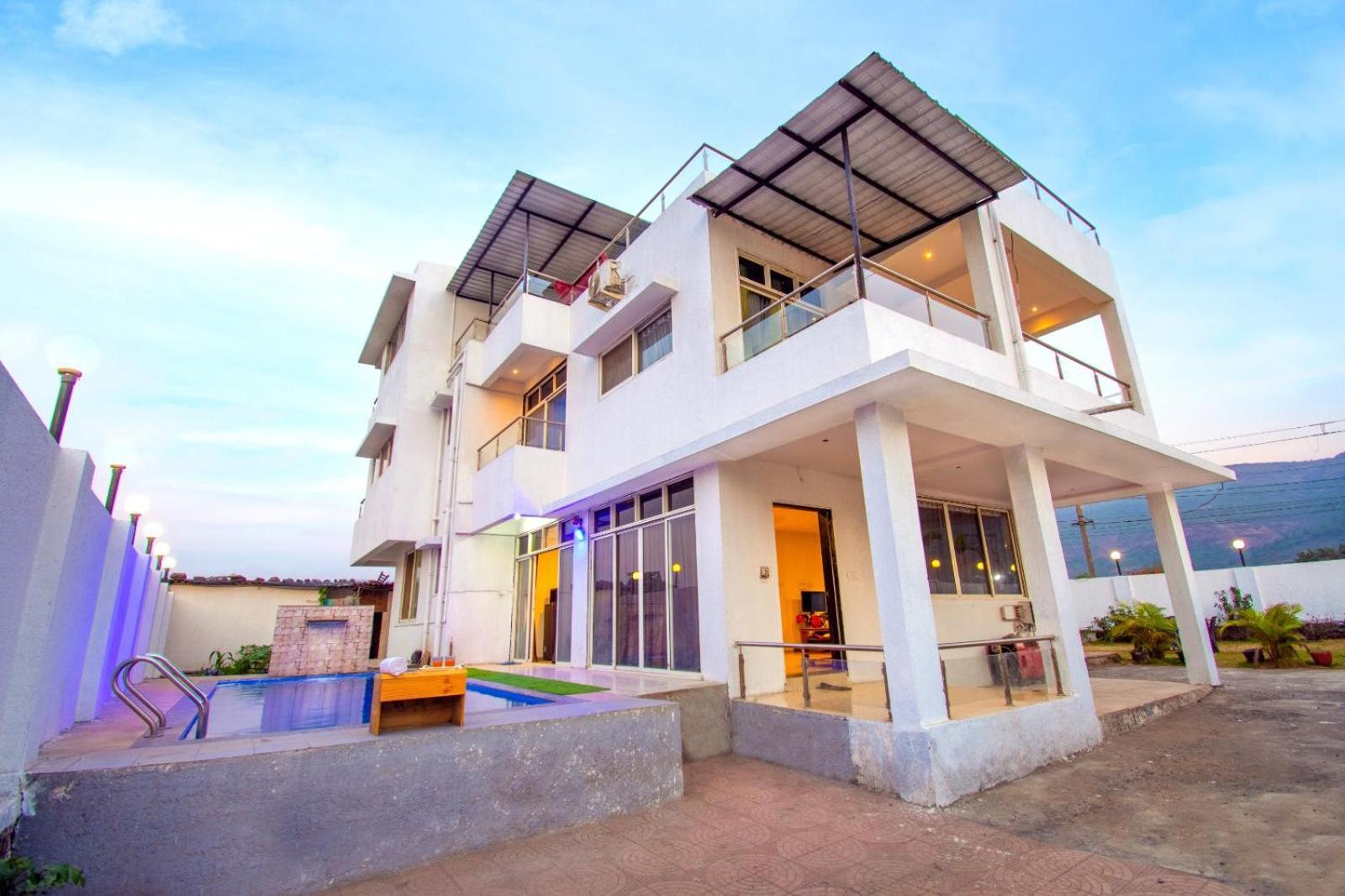 Empyrean Stay Ll 6Bhk Ll Royal Bramha Palace Ll Pvt Pool Ll Lonavala Esterno foto